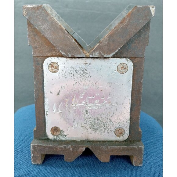 Vintage Eclipse 4" Magnetic Machinist Tool Angle V Block Drill Mill Cat. No. 934 - Picture 4 of 9